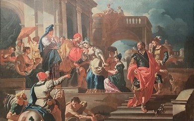 Maestro italiano, inizi del XVIII secolo- Partenza di Rebecca per Canan