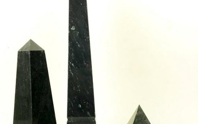 Marble Pyramid & Two Obelisks