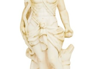 Marble Statue of the Hunting Apollo with Dog