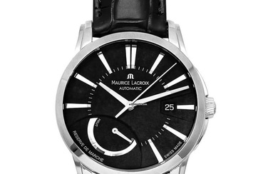 Maurice Lacroix Pontos PT6168-SS001-331 - Pontos Automatic Black Dial Stainless Steel Men's Watch