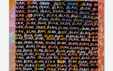 Mel Bochner b.1940 Blah, Blah, Blah (+ Background Noise)