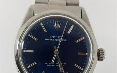 Mens S/Steel ROLEX OYSTER PERPETUAL Automatic Watch Ref 1002* c.1967 EXLNT* RARE