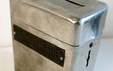 Metal Savings Box by the Yehuda Company for Responsibility and Security Inc.