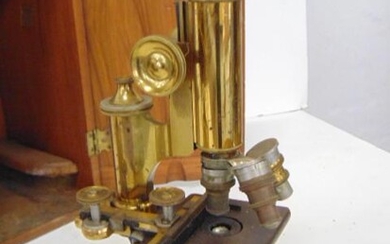 Microscope, Cased, Bausch & Lomb, SN 54700 c. 1905, 3