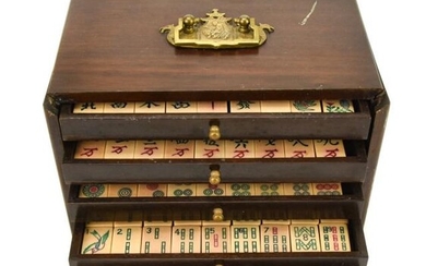 Mid Century Bakelite Mahjong Set