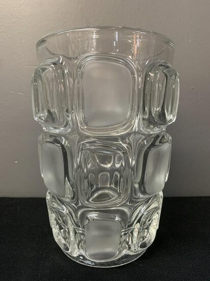 Mid Century Geometric Lens Vase By Vizner For Sklo