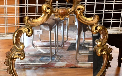 Miroir en bois doré de style Louis XV - Hauteur : 89 cm