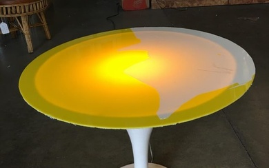 Modernist Light Up Tulip Style Coffee Table