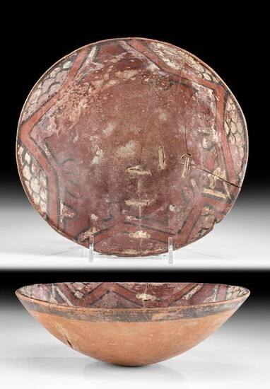 Nazca Polychrome Bowl w/ Native Repairs
