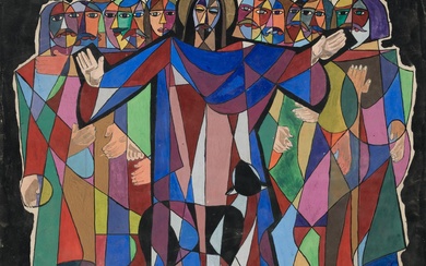 Nicolas MARTINEZ ORTIZ DE ZARATE Bilbao (1907) / Madrid (1991) "Jesus Christ and the Apostles"
