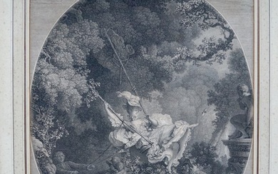 Nicolas de Launay ( 1739-1792) fter Jean Honoré Fragonard ( 1732-1806) - Les Hazards Heureux de l'Escarpolette (The Swing)