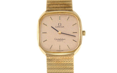 OMEGA - a 9ct yellow gold Constellation bracelet watch, 32mm.