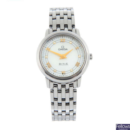 OMEGA - a stainless steel De Ville bracelet watch, 27mm.