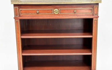 OPEN BOOKCASE, French Directoire style mahogany and gilt met...