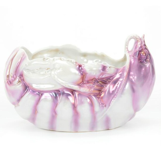 Oval Bowl Marked Royal Bayreuth Lobster
