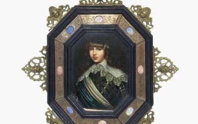 PORTRAIT D'UN JEUNE HOMME, ÉCOLE NEERLANDAISE 18e siècle Huile sur toile Portrait d'un jeune homme...