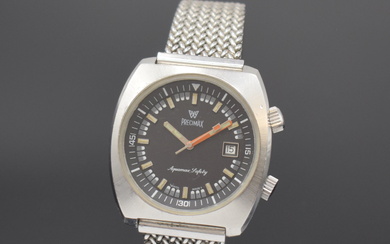 PRECIMAX Aquamax Safety gents wristwatch in steel, Switzerland around 1970,...