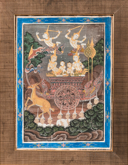 Painting Depicting a Jataka Buddhist Tale