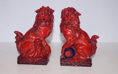 Pair of Royal Doulton Fu dogs limited edition No...
