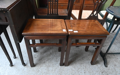 Pair of Small Asian Leg Side Tables.