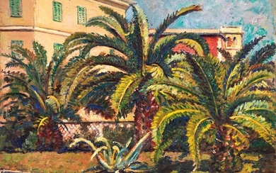 Palme a Sturla, Piero Marussig (Trieste 1879 - Pavia 1937)