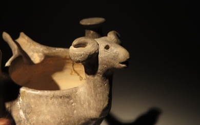 Persian Pottery Unique Khurvin vase, Iron age. Ex. Ariadne Galleries NY 1991.