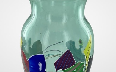Peter Ridabock Contemporary Art Glass Studio Vase