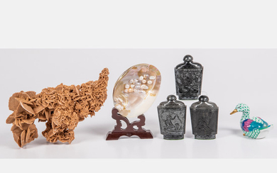 Porcelain, Mineral and Shell Decorative Items
