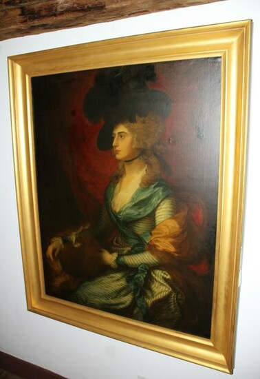 Portrait of Mrs. Siddons, Oil on Canvas