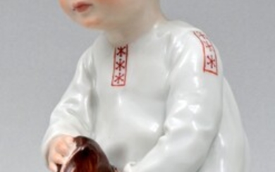 Porz. Figur Hentschel-Kind, Meissen / Porcelain figure, Meissen
