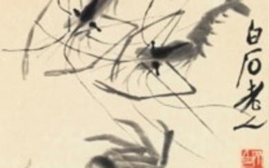 QI BAISHI (1863-1957), Shrimps and Crabs