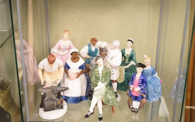 Quantity of Royal Doulton 'Williamsburg' porcelain figures to include...