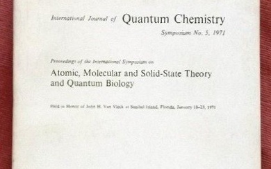 Quantum Chemistry, Symposium on Atomic, Molecular, Solid-State 1971