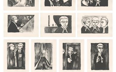 ROBERT DICKERSON (1924-2015) Aspects of Law 1990 complete suite of lithographs (12), ed. 7/30 63 x 45.5cm (each, sheet)