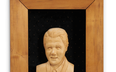 Relief Portrait of Bill Clinton, Carolyn Campbell (b. 1947), Knoxville,...