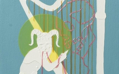 Wendell Gladstone Painting "Faun with Harp"
