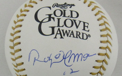 Roberto Alomar Signed Gold Glove Award Baseball (JSA)