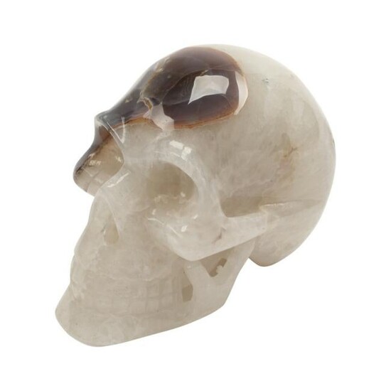 Rock Crystal and Agate Skull.