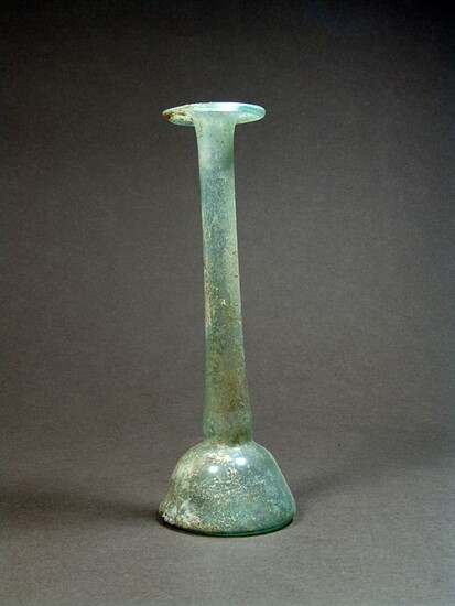 Roman Glass Bottle, Tall-Necked