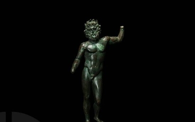 Roman Jupiter Statuette with Silver Eyes