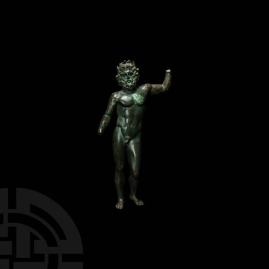 Roman Jupiter Statuette with Silver Eyes