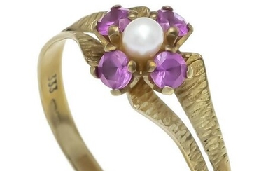 Ruby pearl ring GG 333/000 wit