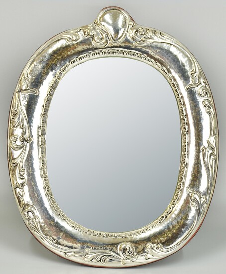 SPECCHIO IN ARGENTO specchio con conrnice in argento Sterling 925, vetro...