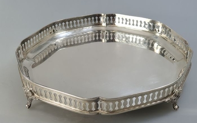 Salver, Tray - .925 silver - Spain - mid 20th century