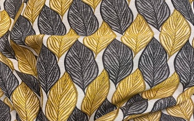 San Leucio exclusive gold art deco damask fabric - Upholstery fabric - 260 cm - 280 cm