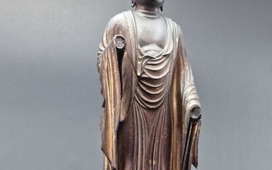 Sculpture (1) - Gold, Lacquer, Wood - Japan - Edo Period (1600-1868)