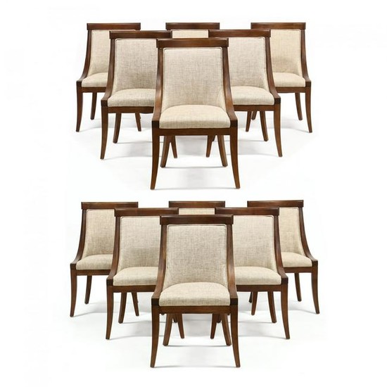 Set of Twelve Contemporary Neoclassical Style Chairs