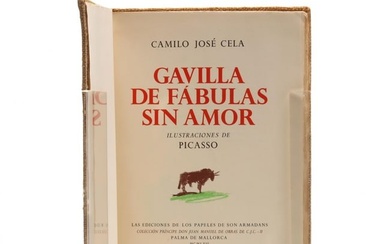 Signed Limited Edition of Gavilla de Fábulas sin Amor , with Illustrations by Picasso