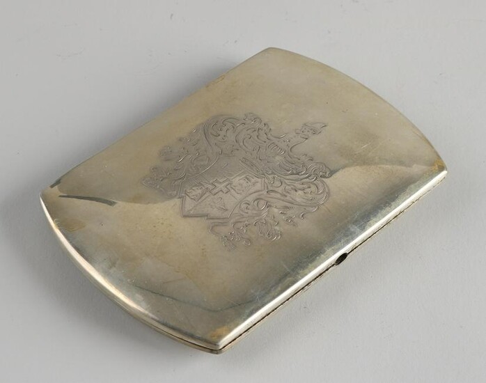 Silver box, 800/000, rectangular outlined model with a