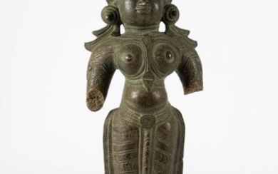 Statue of Devi (1) - Bronze - Deity - Devi - India - 18th century